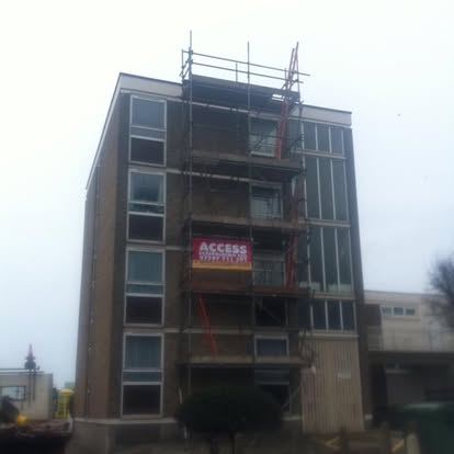 Commercial office scaffolding Jersey