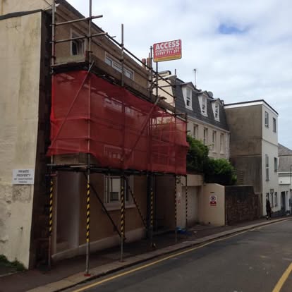 Access Scaffolding hoarding Jersey