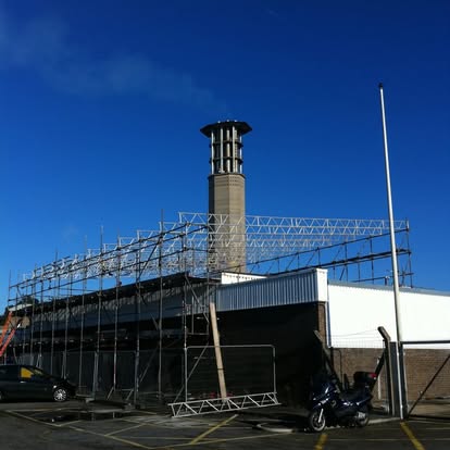 Tall industrial scaffolding Jersey