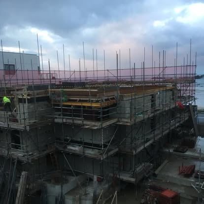 New build residential scaffolding Jersey